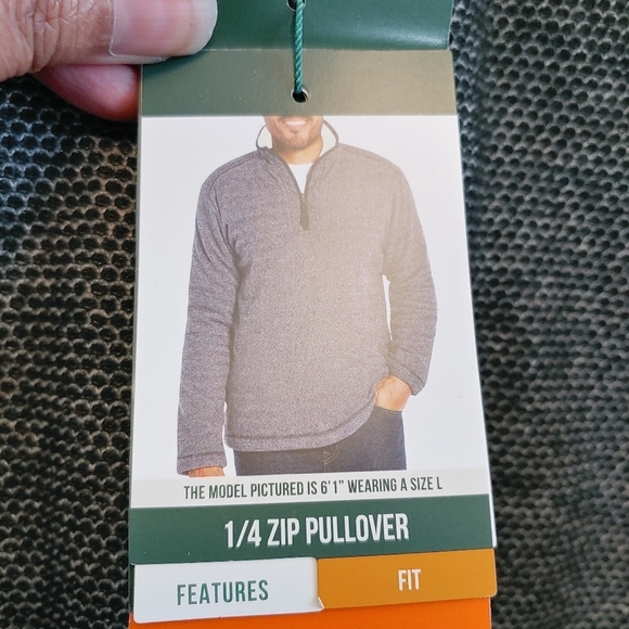 Orvis Men's Black Quarter Zip Fleece Lined Pullover Sweater Sz XXL - Picture 5 of 12